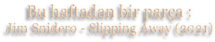 Bu haftadan bir parça : Jim Snidero - Slipping Away (2021)
